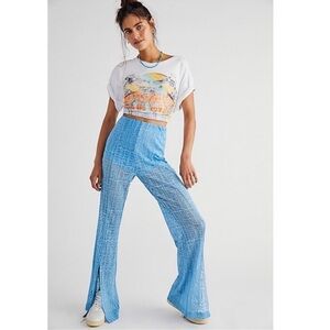 Free People in the Night Lace Flare Pants